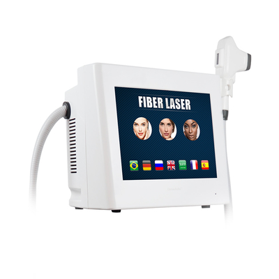 Máquina portátil del retiro del pelo del laser de la fibra del aplicador 808nm de la belleza con el tratamiento del hielo