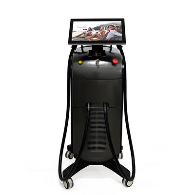 Longitud de onda vertical 755 808 1064nm del triple de la máquina de la belleza del retiro del pelo del laser del diodo