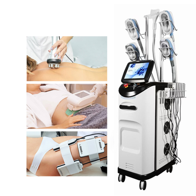 La máquina de 360 Cryolipolysis combinada con la manija del RF para la cara y las grasas de cuerpo reducen