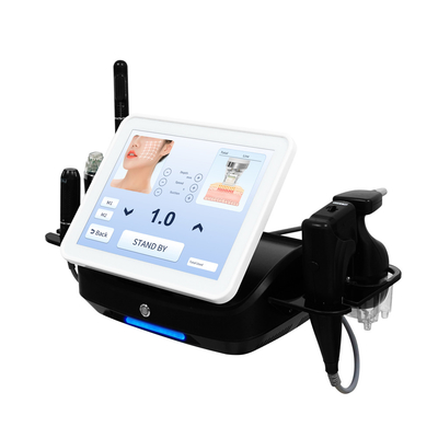 Máquina 4D HIFU para levantamiento facial y eliminación de grasa con pantalla táctil a color de 15 pulgadas y 11 cartuchos