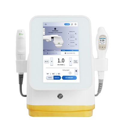 Máquina portátil de levantamiento de cara de alta intensidad de ultrasonido enfocado Smas Hifu de eliminación de arrugas máquina de belleza