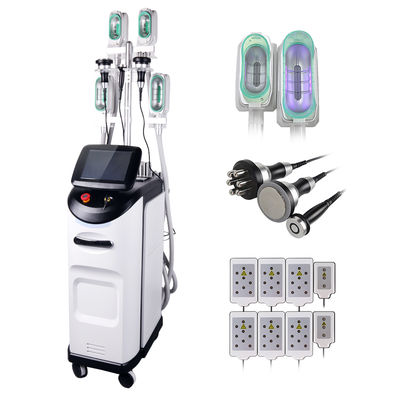 La máquina de 360 Cryolipolysis combinada con la manija del RF para la cara y las grasas de cuerpo reducen