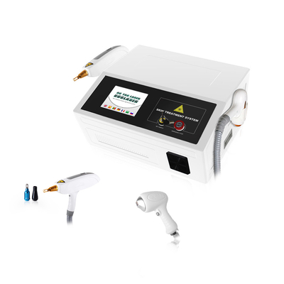 Laser de c4q conmutado 2 del diodo del retiro 808NM de la pigmentación del laser del ND Yag en 1 máquina