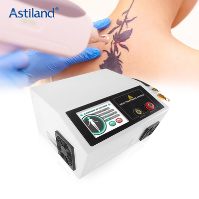 Máquina portátil del retiro del tatuaje del laser del yag del nd del interruptor de q para el centro del balneario de la belleza